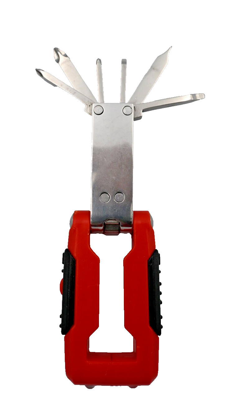 Swiss Tech Transformer 11-in-1 Multi-Tool Keychain Screwdriver Set LED Light