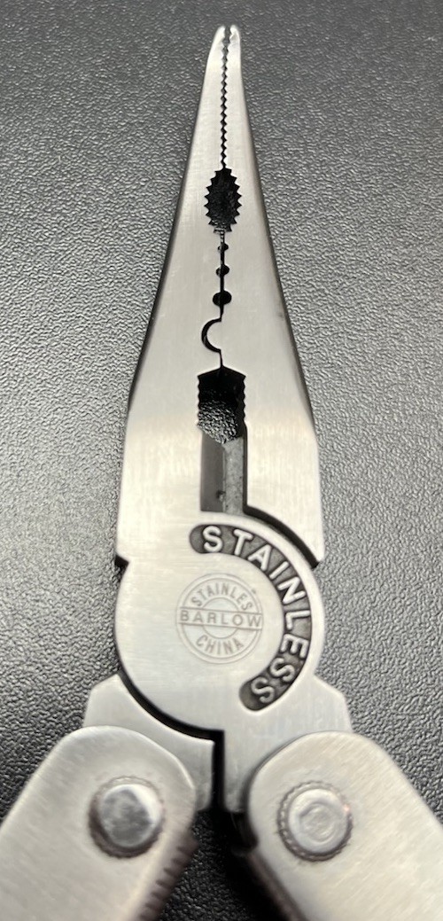 Vintage Barlow Multitool Pliers Knife Scissors Stainless Folding Tool