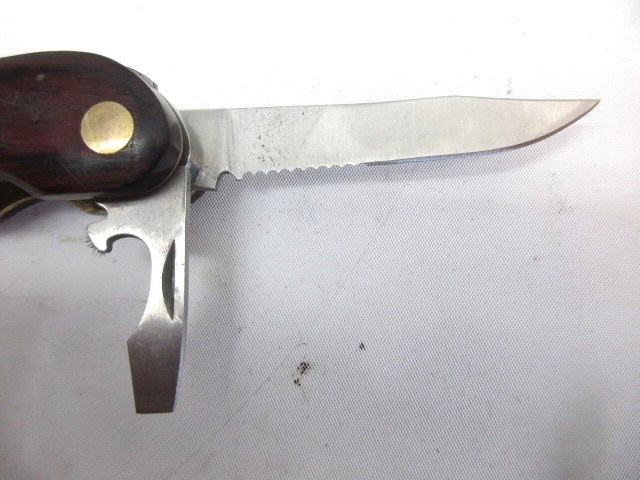 HUSKY 25 Years 25th Anniversary Limited Edition Multi-Tool Brass Wood vintage