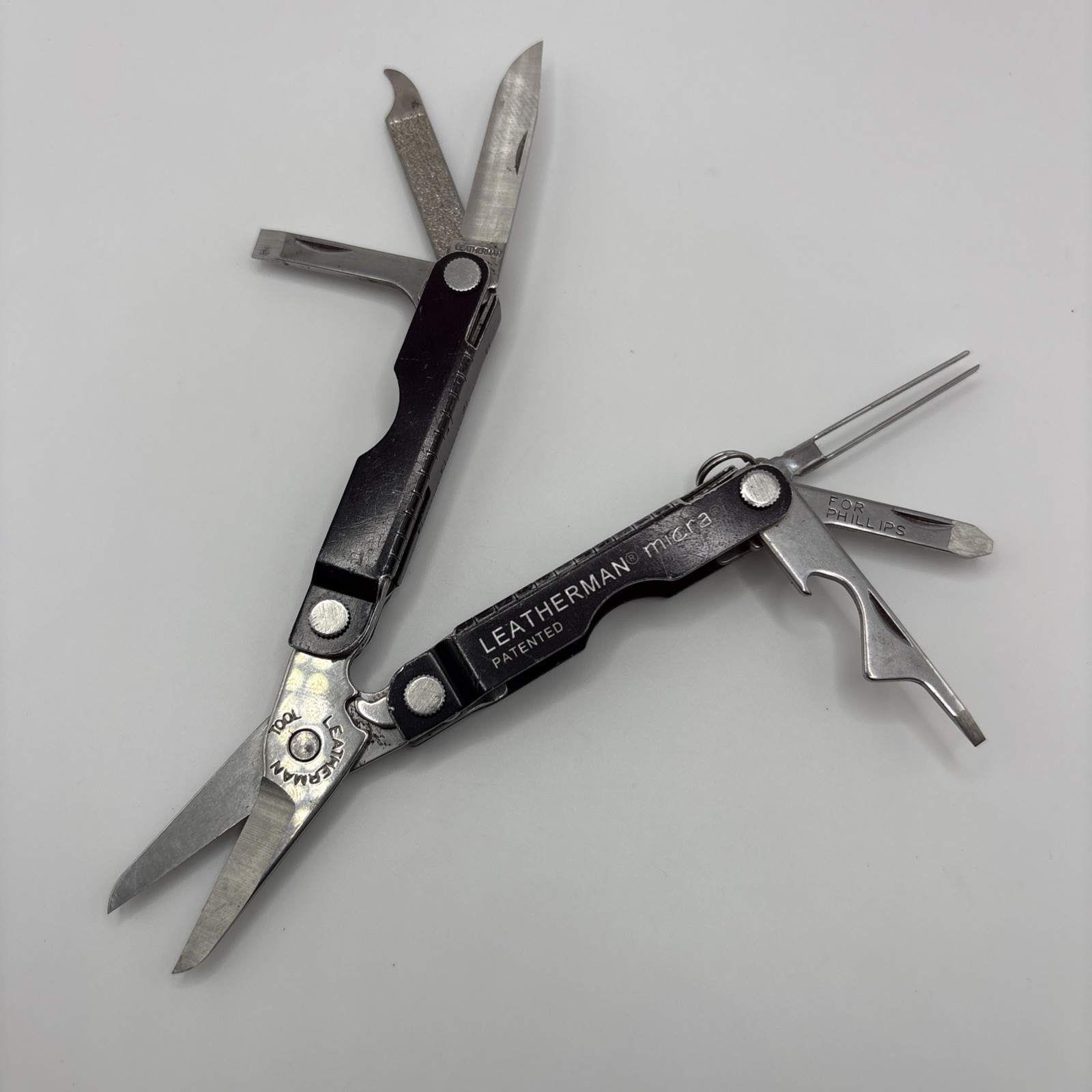 Leatherman Micra Multitool in Black “BAKER GROUP” Engraved – 8-11