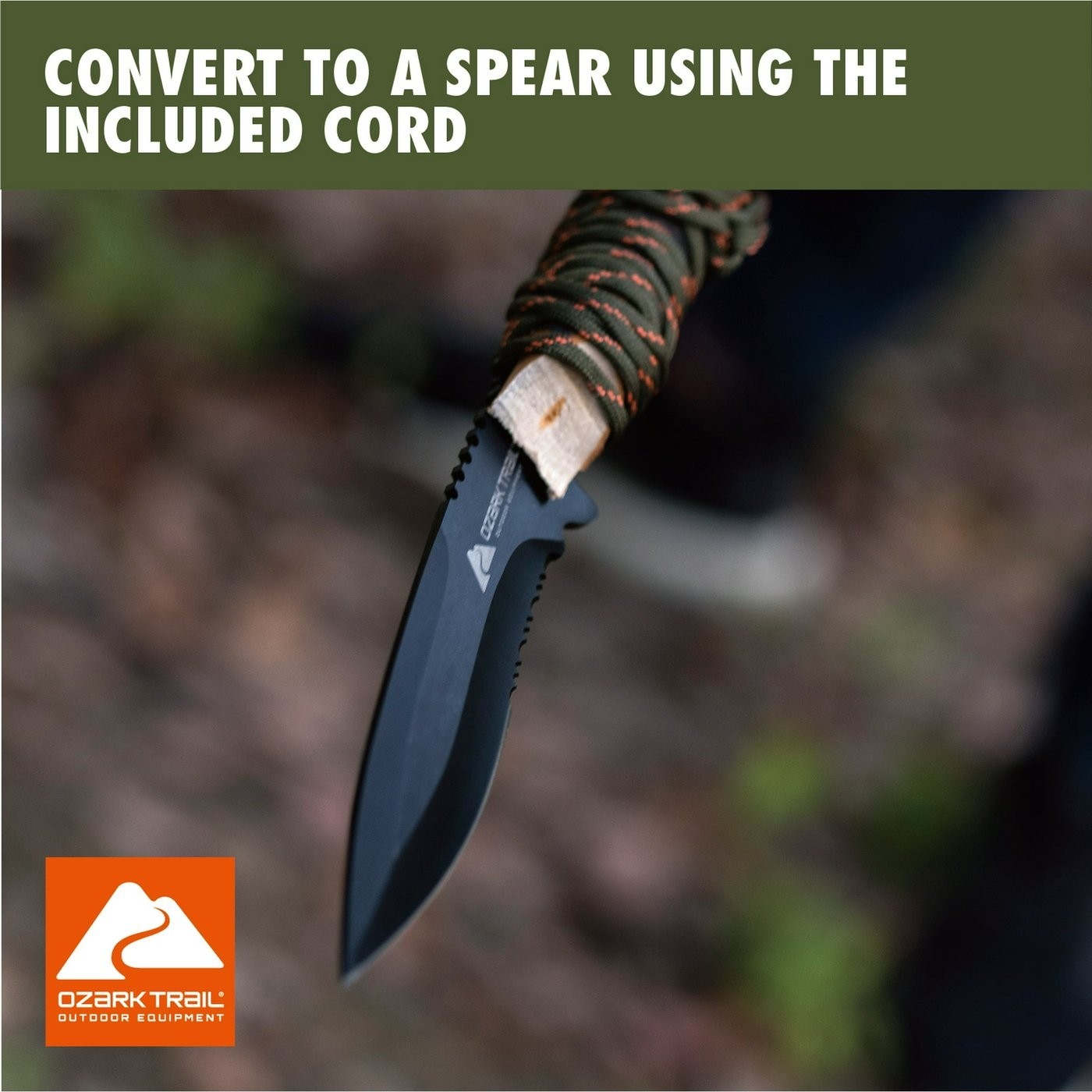 Ozark Trail 12 Pack Camping Tool Set with Flashlight, Machete, Knife – Green
