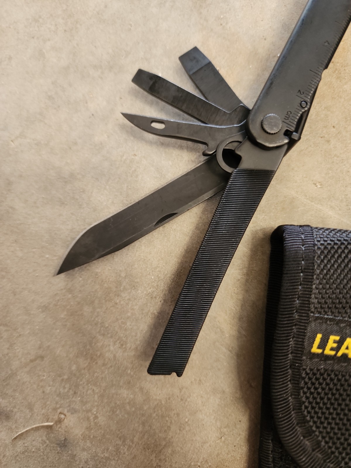USGI ARMY USMC Leatherman Black Core Multitool Rare Collectable Great Shape