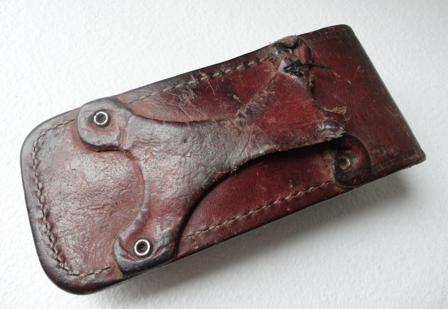 For Parts Or Repair & Damaged: Older Schrade TOOL Leather Multi-Tool Sheath ONLY