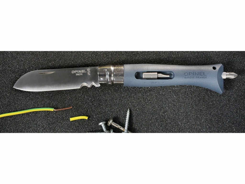 Opinel N°09 Grey DIY Most elegant for electrician / housekeeping multi tool