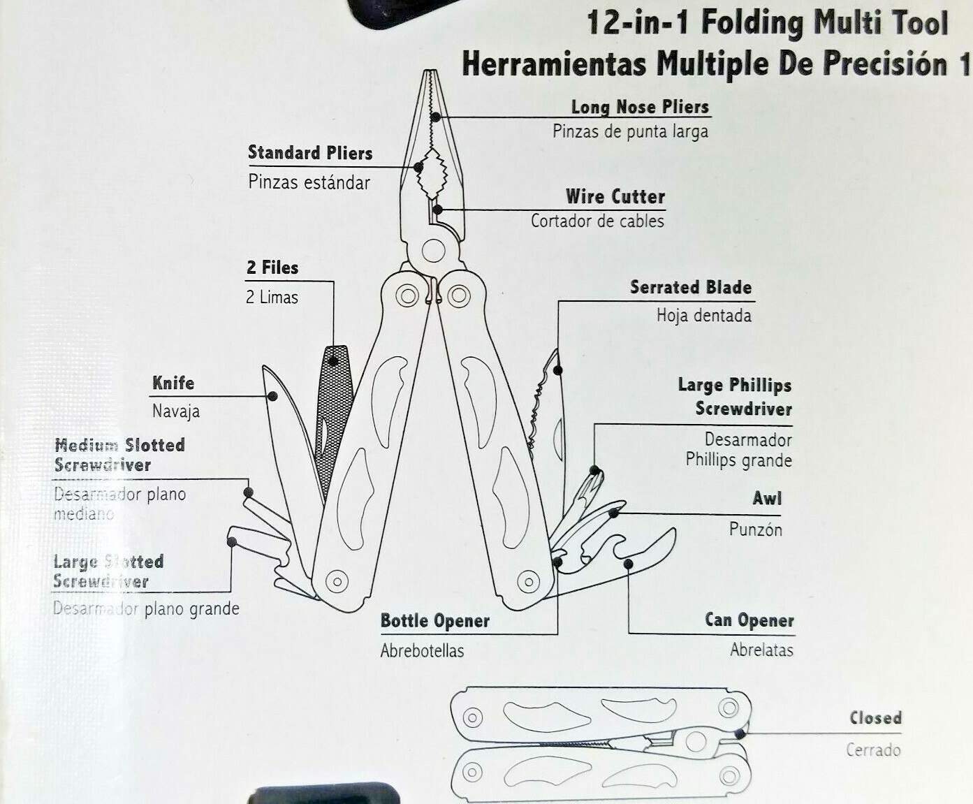 Sheffield 4 Piece Multi-Tool and Knife Set Blades Included Brand New