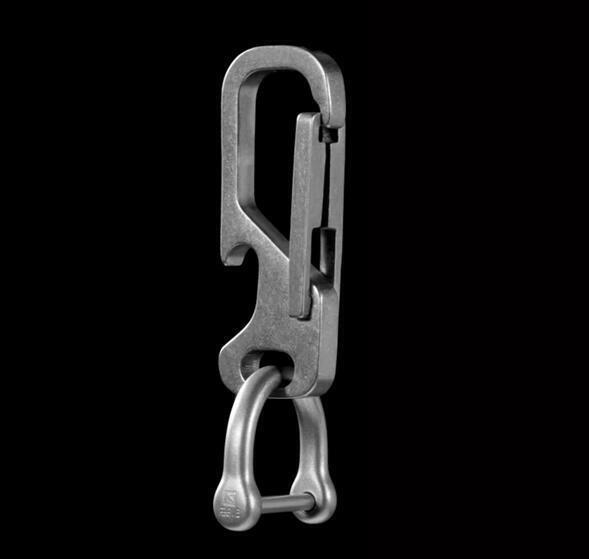 1PC EDC Titanium Key Chain Multifunctional Carabiner Car Keychain Organizer Gift