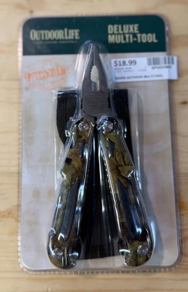 Outdoor Life Sears Camo Outdoor Deluxe Multi Tool