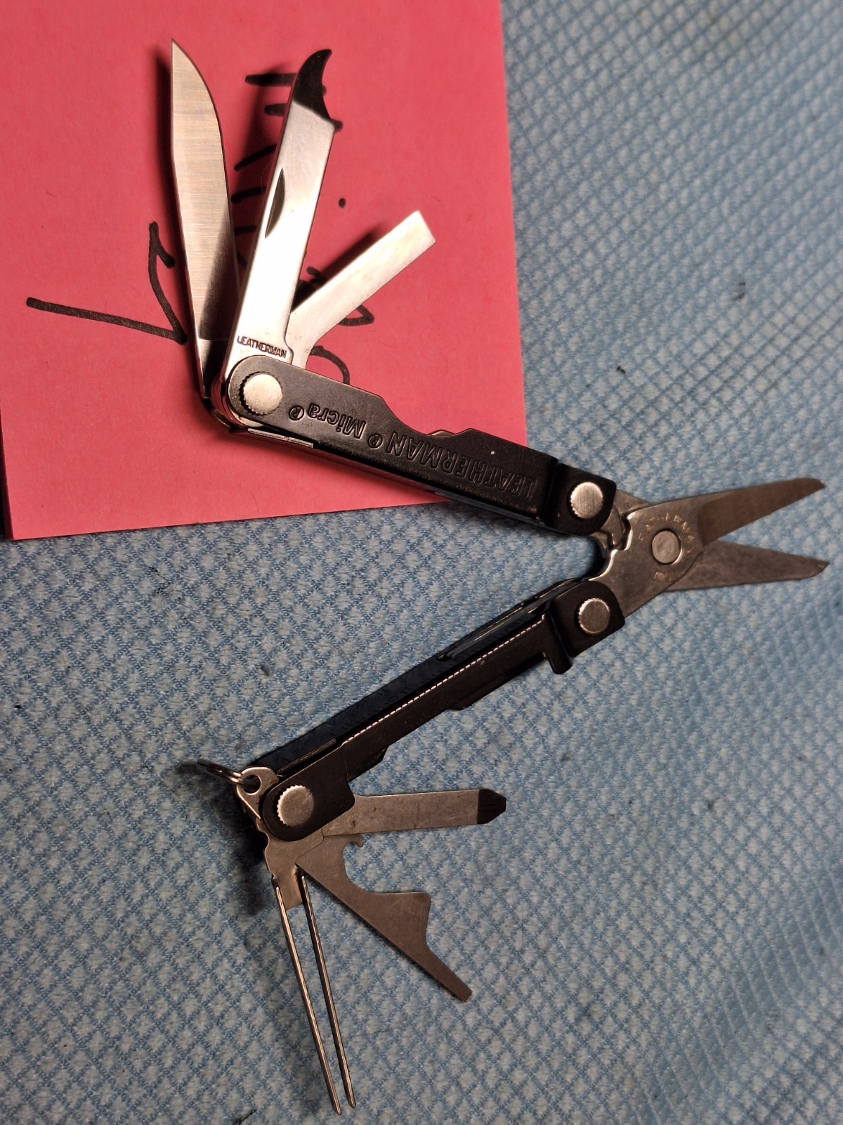 1 Rare 30 Years Anniversary Leatherman Micra Multi-Tool Keychain MICRA 7