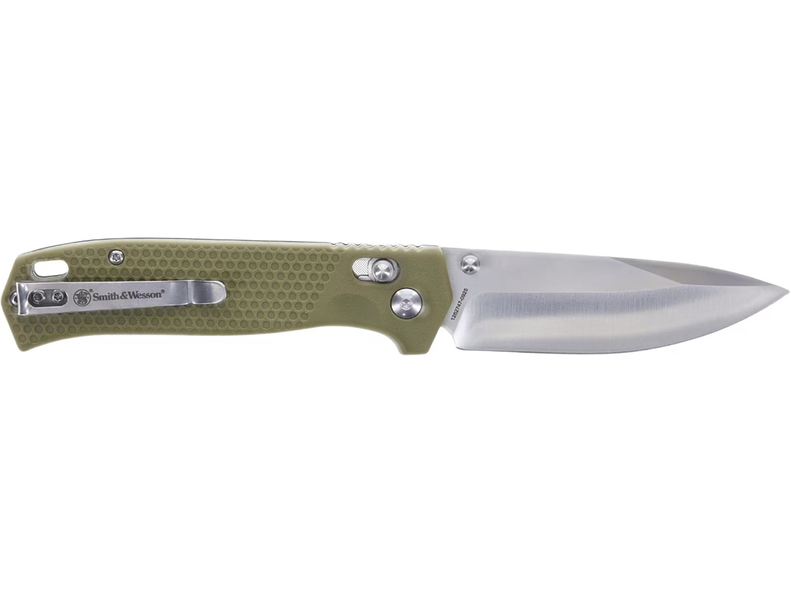 Smith & Wesson 24/7 Pivot Pocket Knife 3.3″ Drop Point D2 Satin Blade Polymer