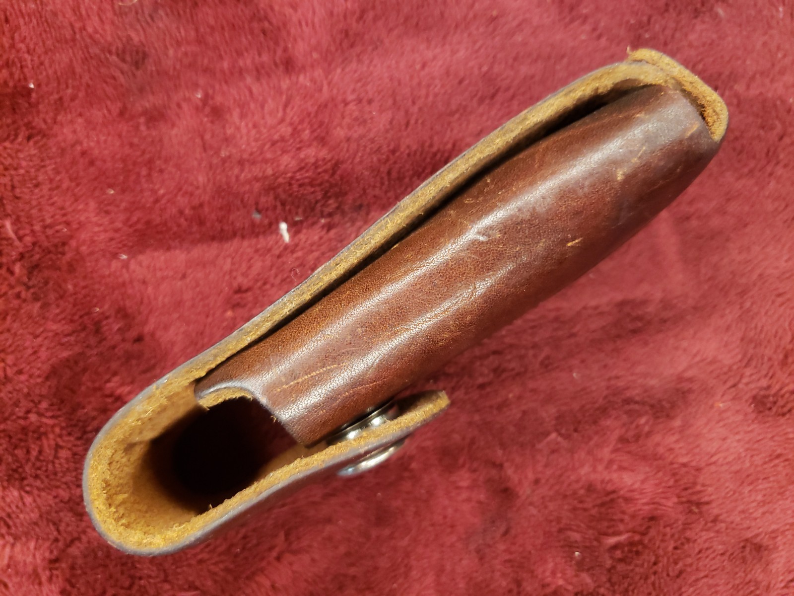 ORIGINAL LEATHER SHEATH FOR SOG MADE IN USA POWERPLAY 4 3/8 INCH POUCH