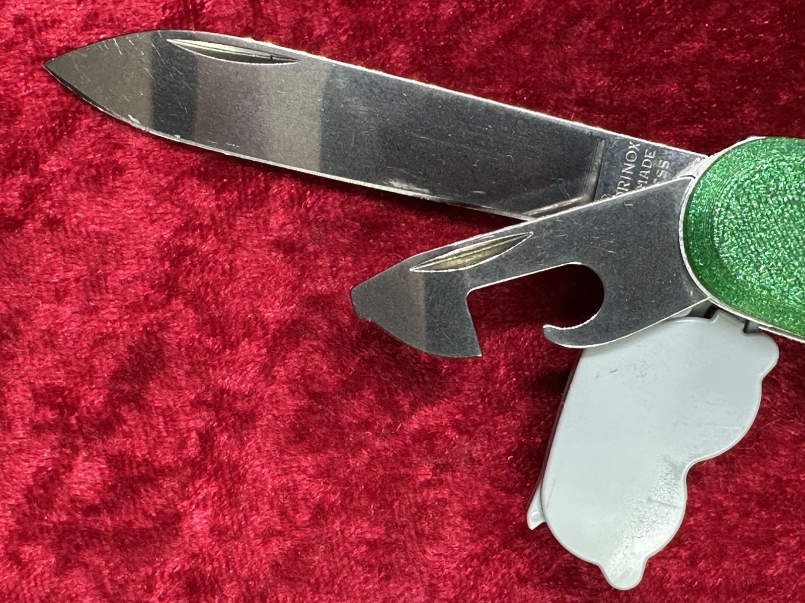 Victorinox Spartan Lite Green 3D Printed Scales Swiss Army Knife w/Sheath (664)