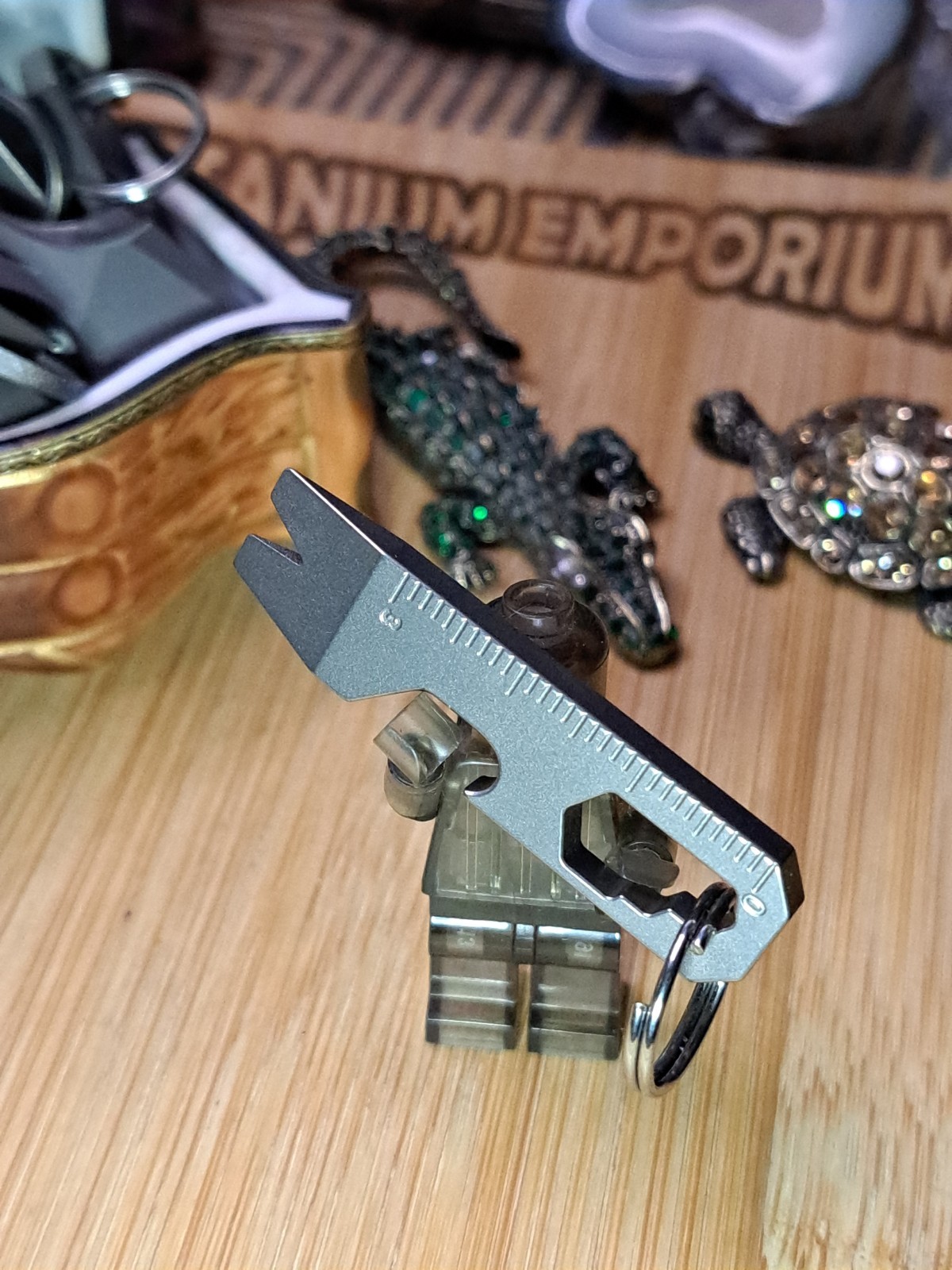 MINIMALIST EDC TITANIUM KEYCHAIN MULTI-TOOL BOTTLE OPENER