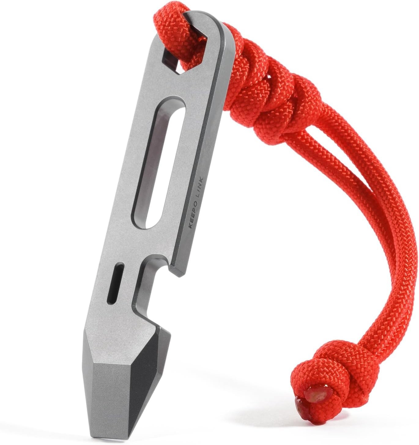 Titanium EDC Pry Bar Multitool, 4-in-1 Keychain Prybar Tool with Bottle Opene…