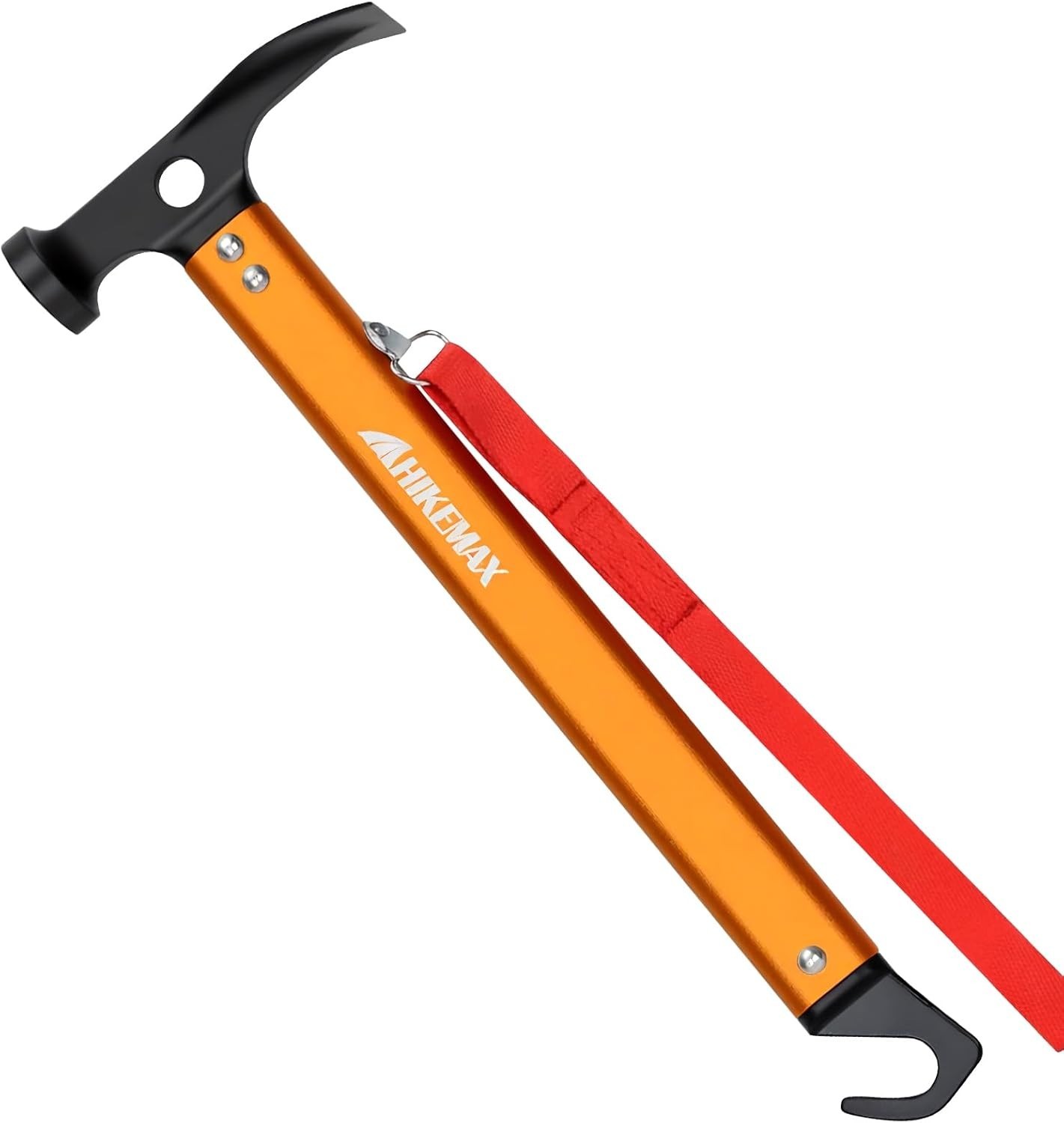 Lightweight Aluminum Camping Hammer with High Carbon Steel Head – 13 Ounce
