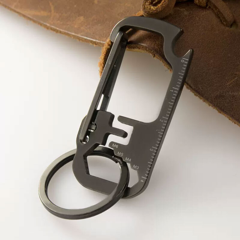 Outdoor EDC Multi Tools Waist Hanging Carabiner Creative Portable Keychain