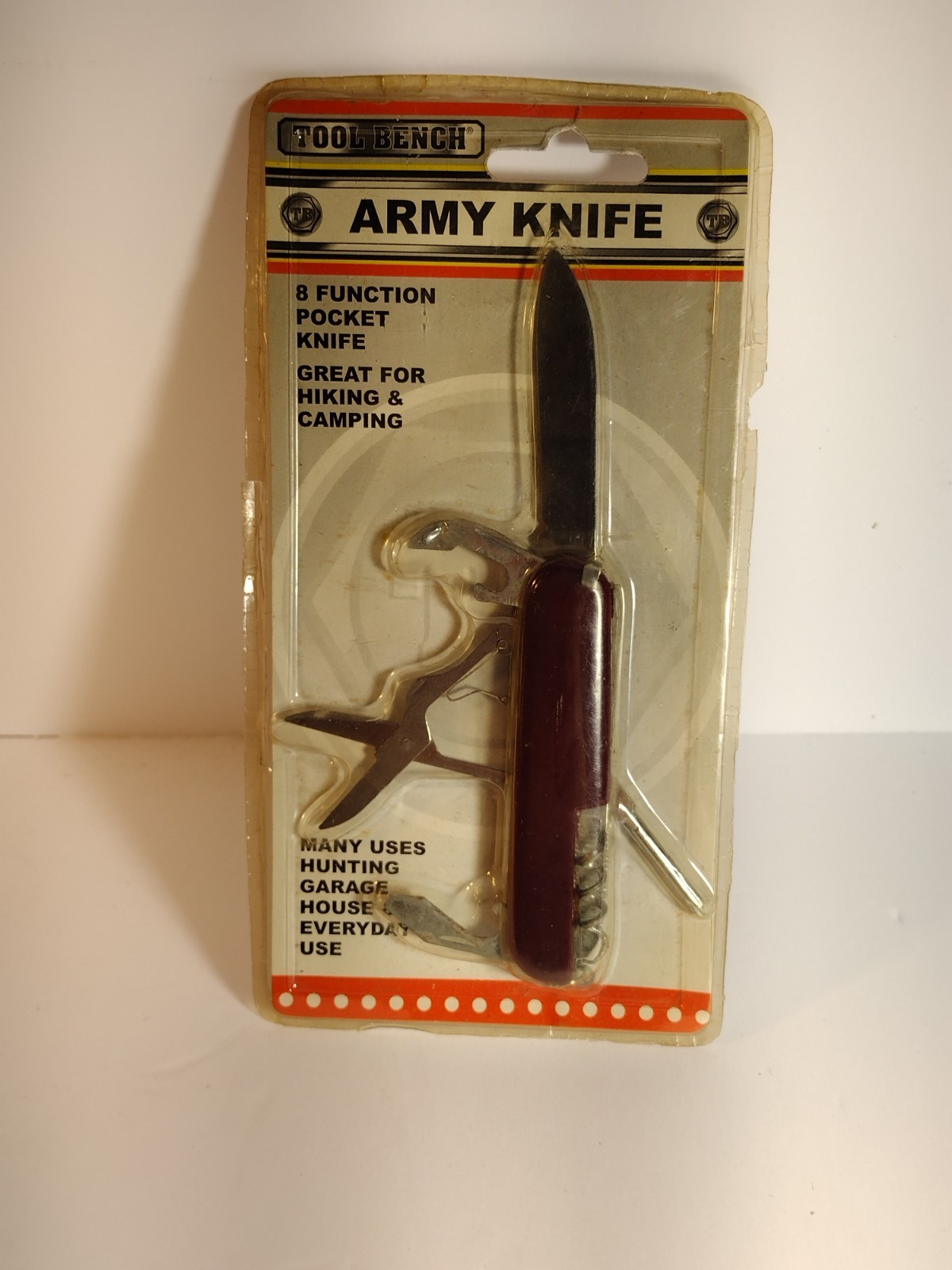 Army Knife~ Tool Bench ~8-in-1 Multitool Pocket Knife~New In Package
