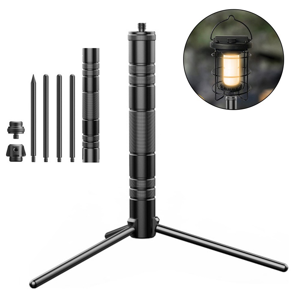 Aluminum Alloy Tripod Stand for Lantern Cameras and Fishing Lights
