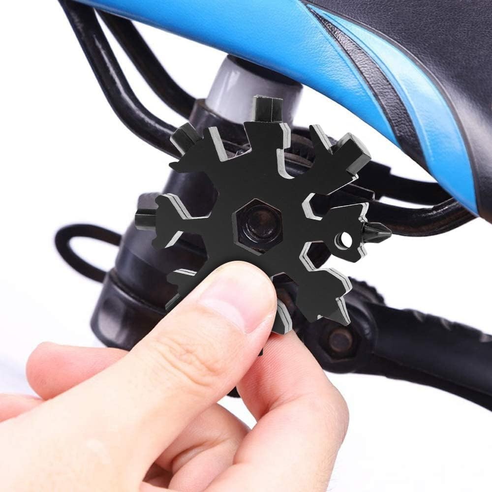 18-in-1 Stainless Steel Snowflake Multi Tool, Compact Bottle Opener & Screwdr…