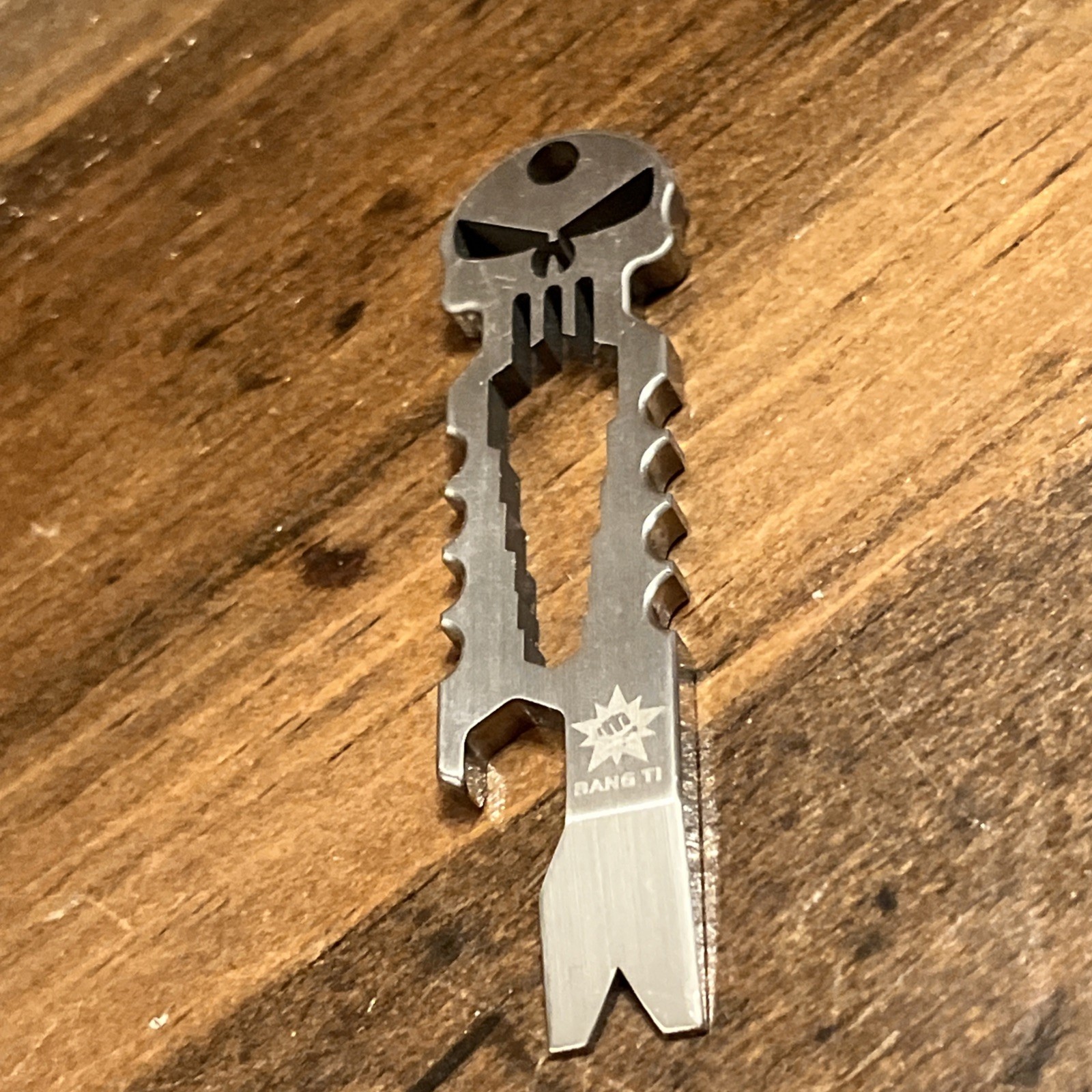 BANG TI Titanium EDC Pry Bar with Bottle Opener Function (PunisherPB)
