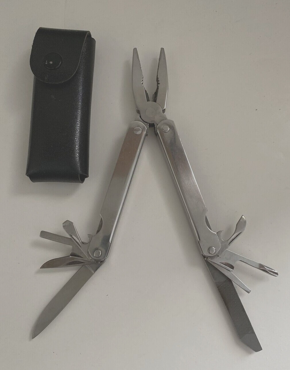 Lot 3 Multi Tools W/ Cases Pliers Cutters Saw, Scissors
