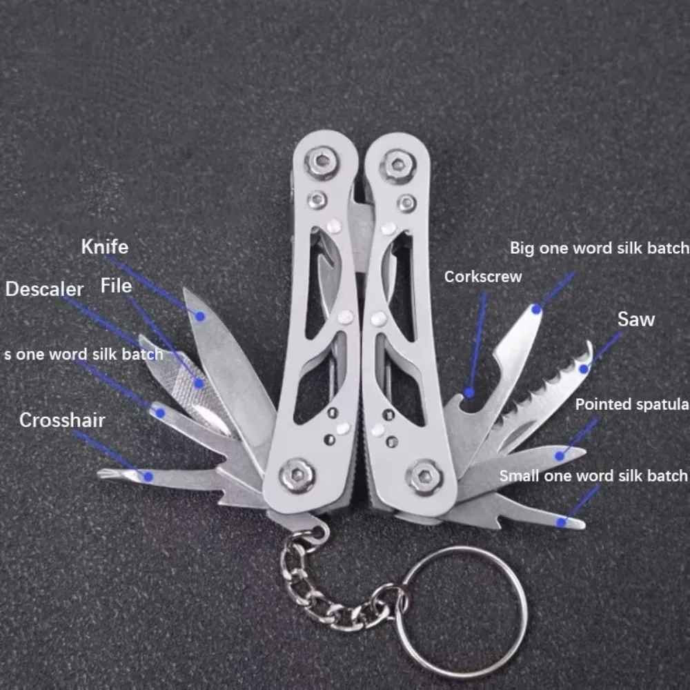 14-in-1 MINI Multitool Pliers Rugged & Practical Portable Pocket Camping Tools