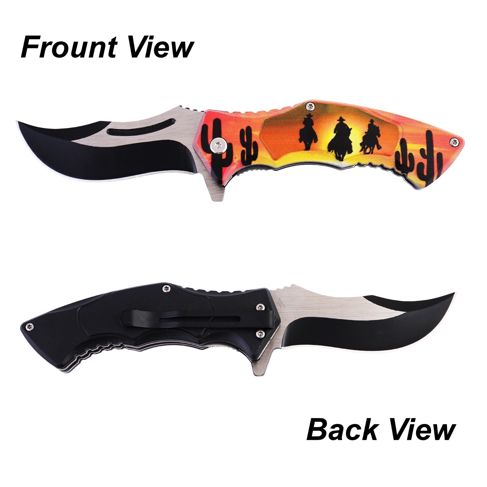 Cowboy Sunset Pocket Knife, Stainless Steel | Precision-Crafted