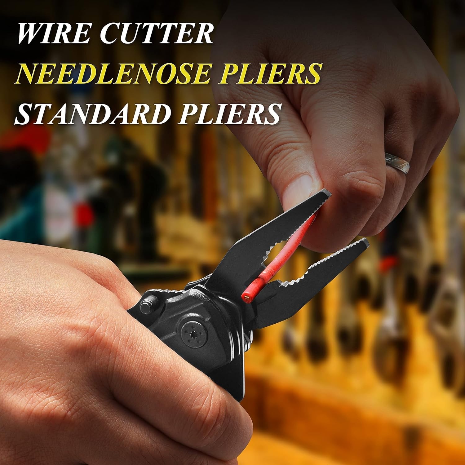 Pocket Knife, 15-in-1 Multitool with Pliers, Bottle & Can Opener, 9 Screwdriv…