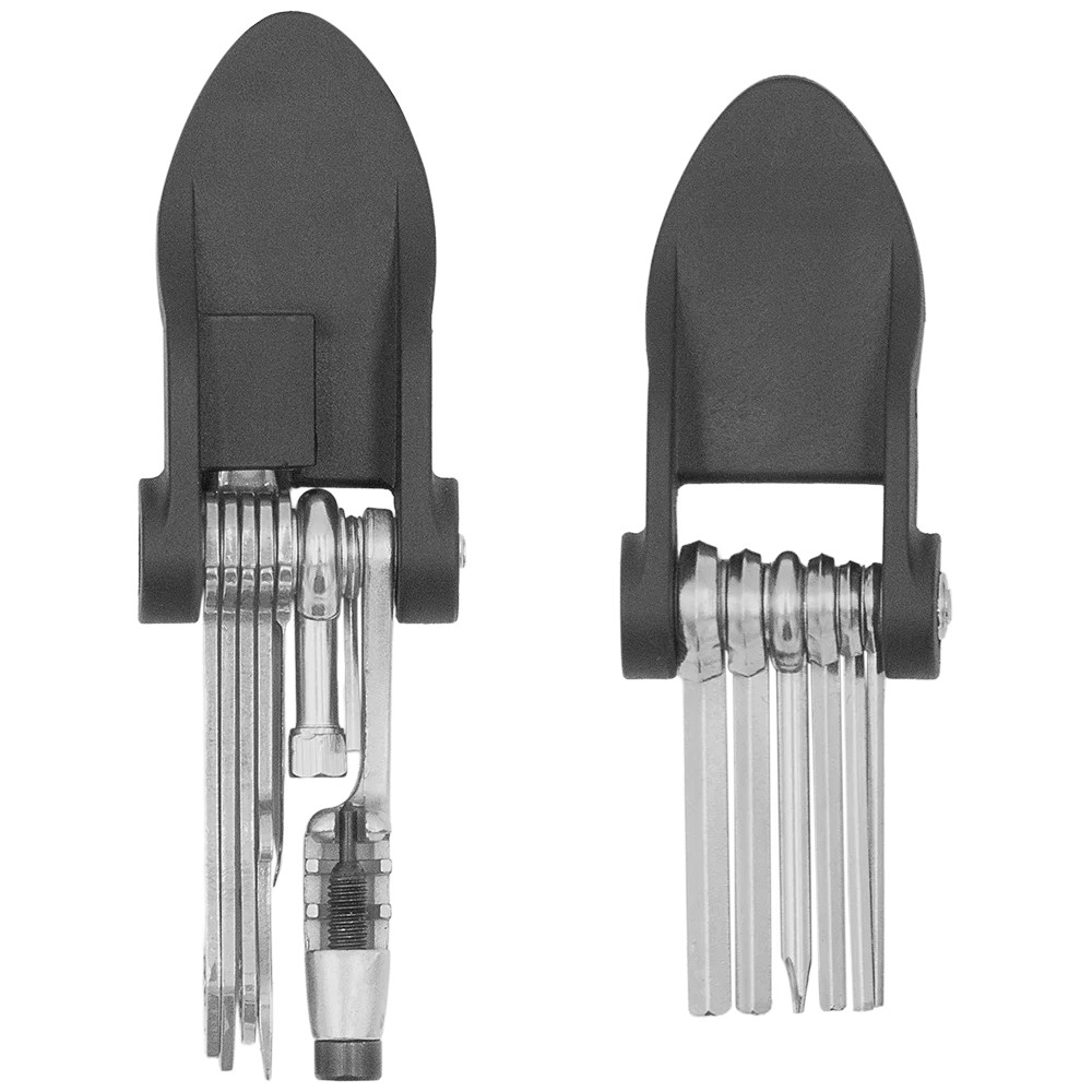 Zenport 17008 17-Function Bicycle Multi-Tool, Black/Silver