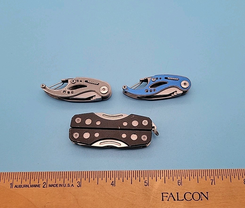 Gerber Curve / Clutch Mini Multi-Tool – LOT OF 3 – Blade, File, Bottle Opener