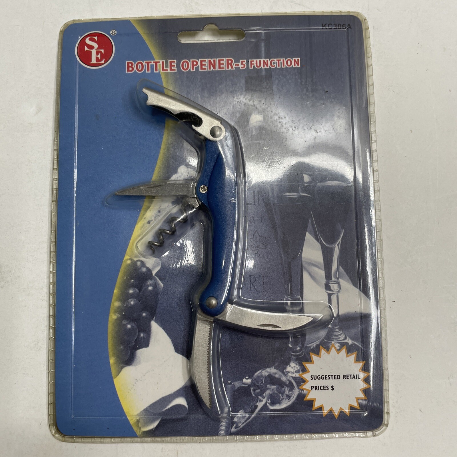 Se Bottle Opener – 5 function Multi Function Can Bottle Opener Folding Pocket