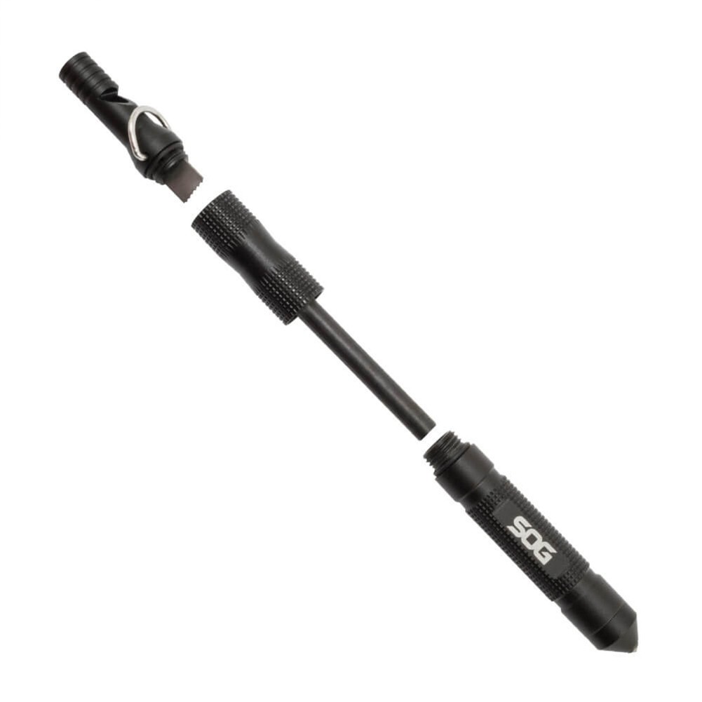 S.O.G. Flint Safety Whistle, Fire Starter, Glass Breaker, Blister (FT1001-CP)