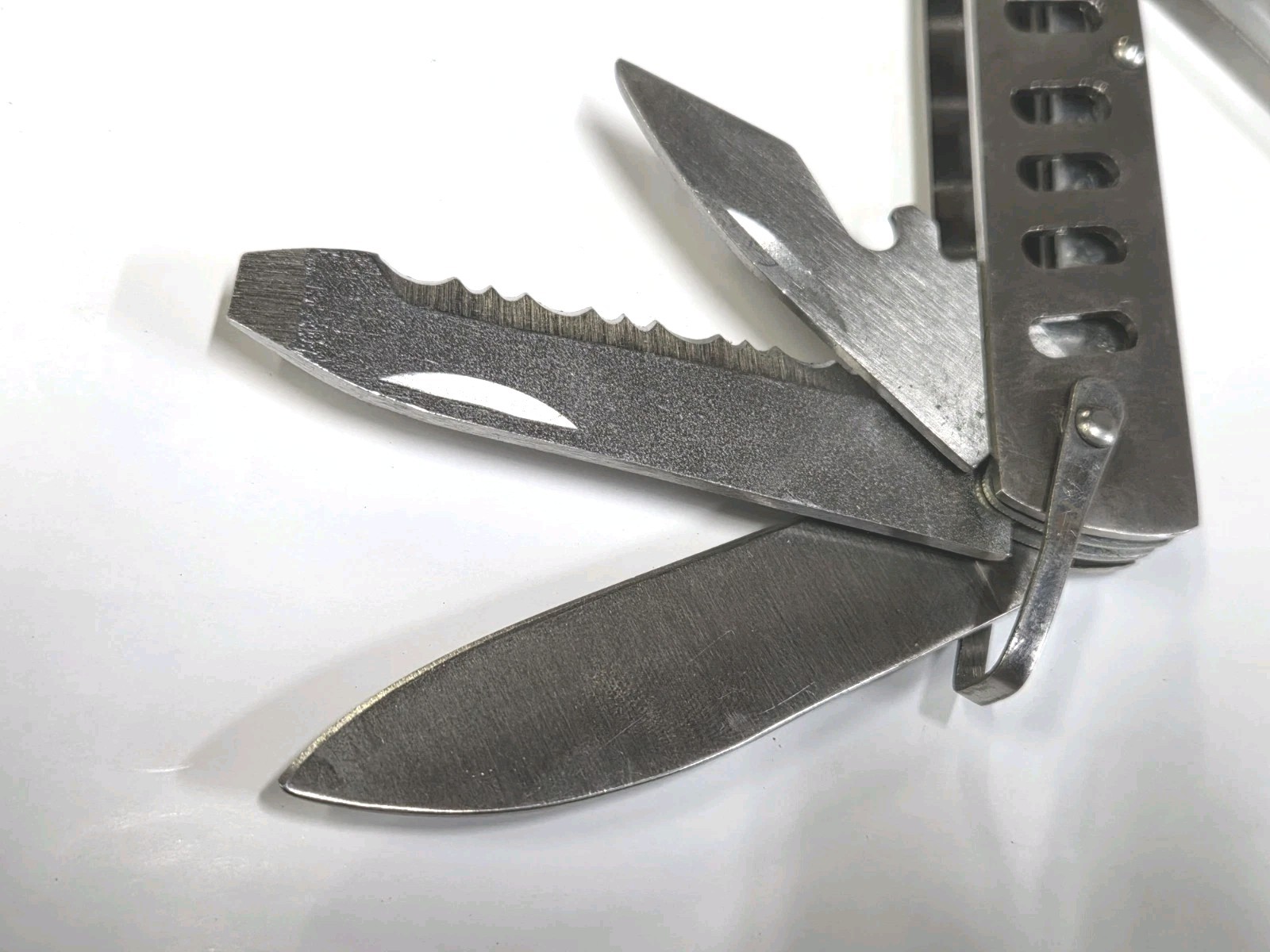 Heavy Duty Stainless Steel Multi-Tool Wire Pliers Knife Saw Screw Drivers Pouch
