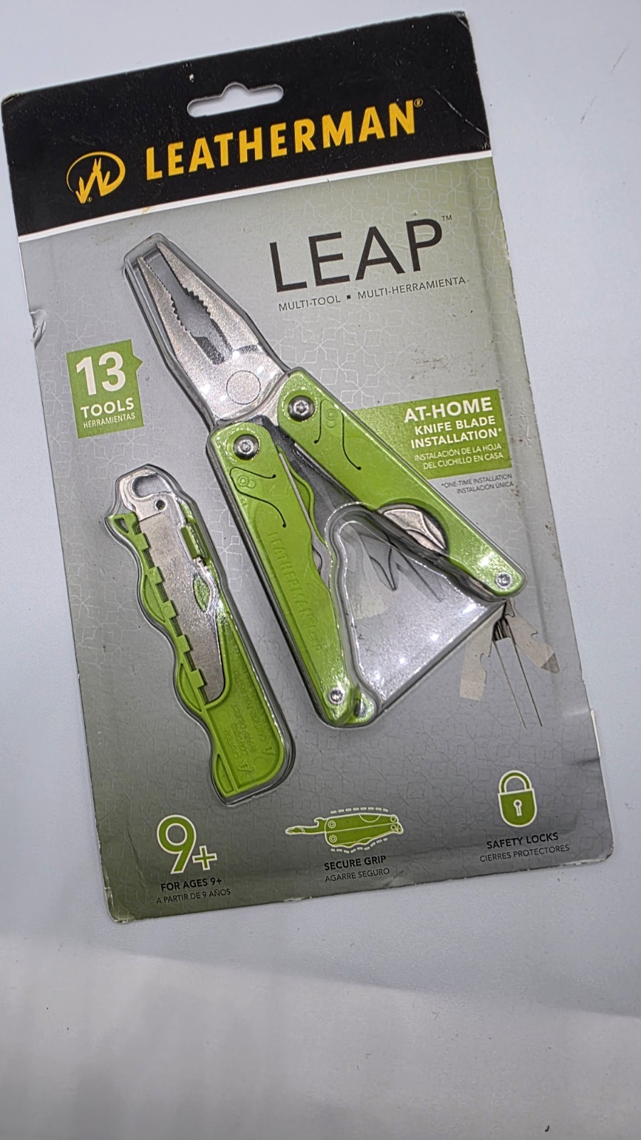 Leatherman Leap Green Multi-Tool New 13 In 1 Stainless Steel Multi Tool