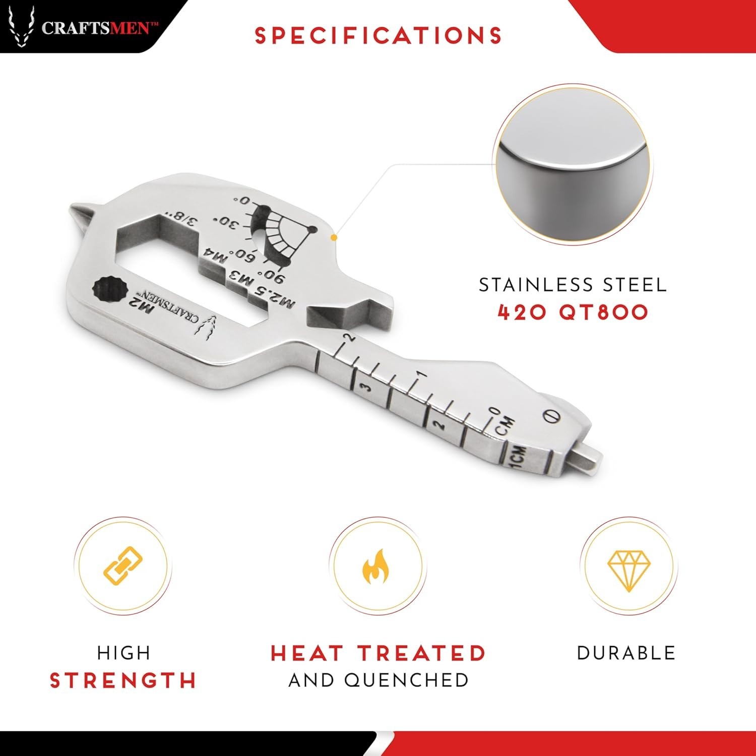 MULTI TOOL KEY 20 in 1 | Key Chain Utility Gadget | Key Multitool | EDC | Father