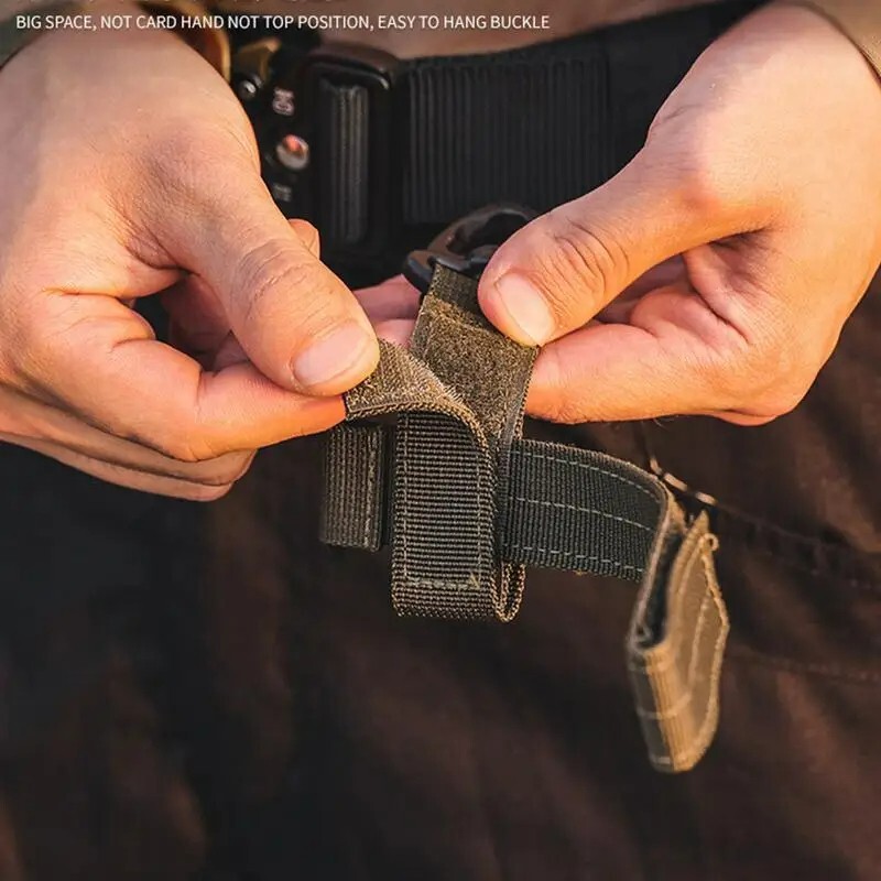 Outdoor Camping Glove Strap Hiking Nylon Ribbon Keychain Tacticals Triangle tool