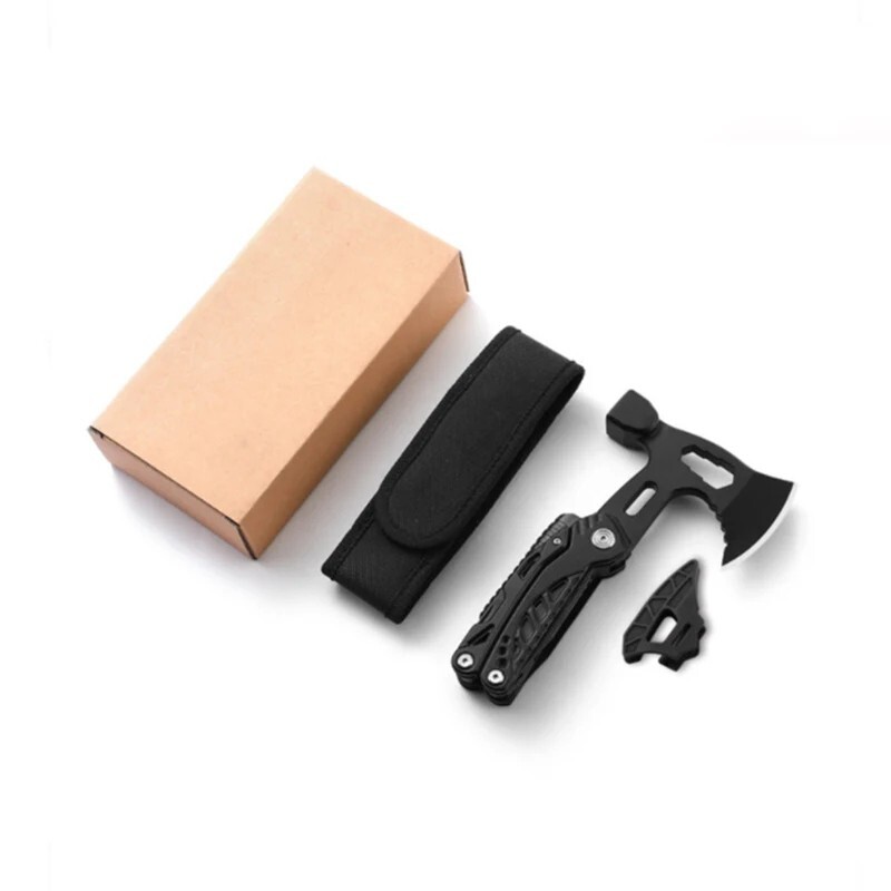 Best Multi Function Purpose Axe Hatchet Hammer Knife Tool Camping Survival Steel