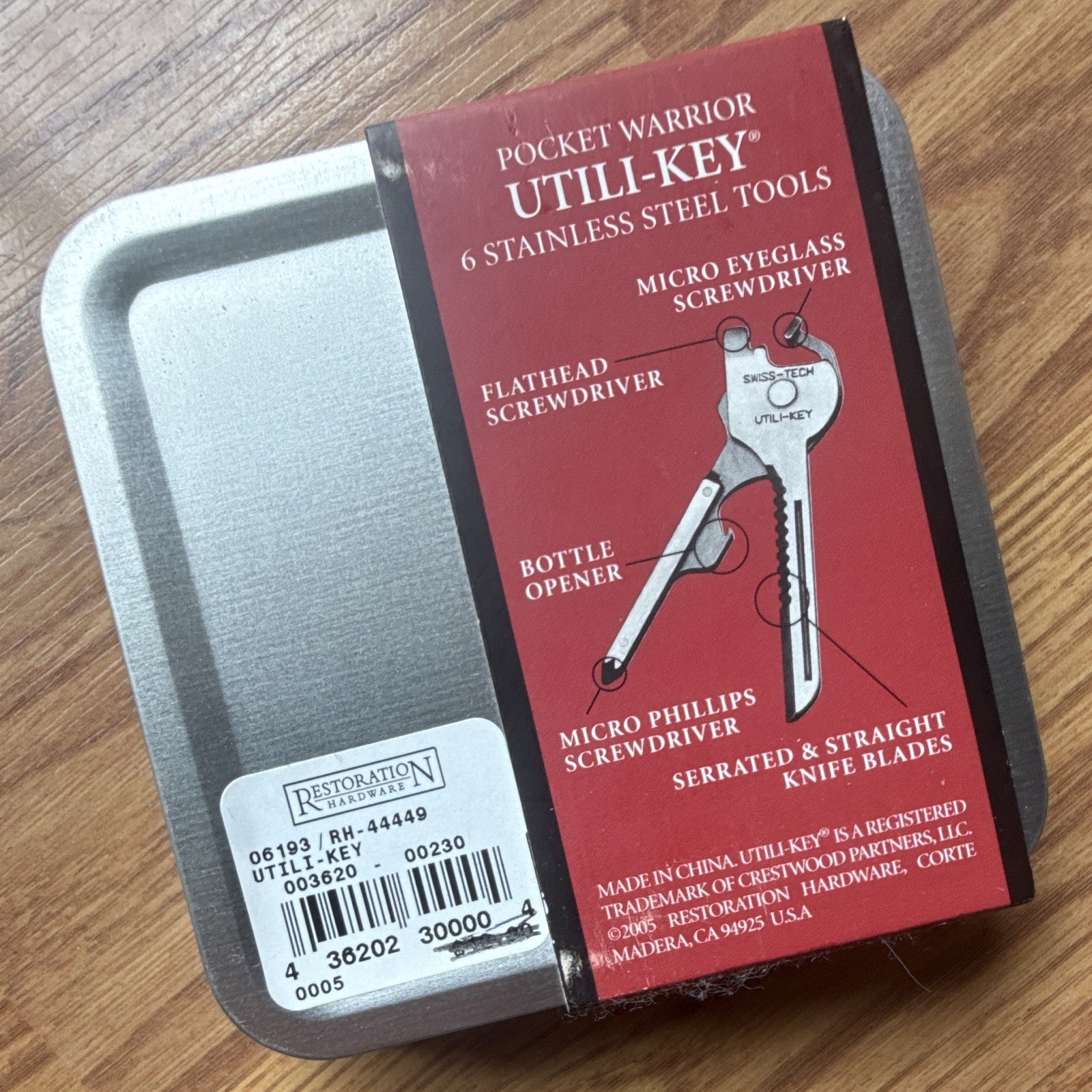 Utili-Key Pocket Warrior 6-Tool Stainless Multi-Tool w/ Bottle Opener Lanyard