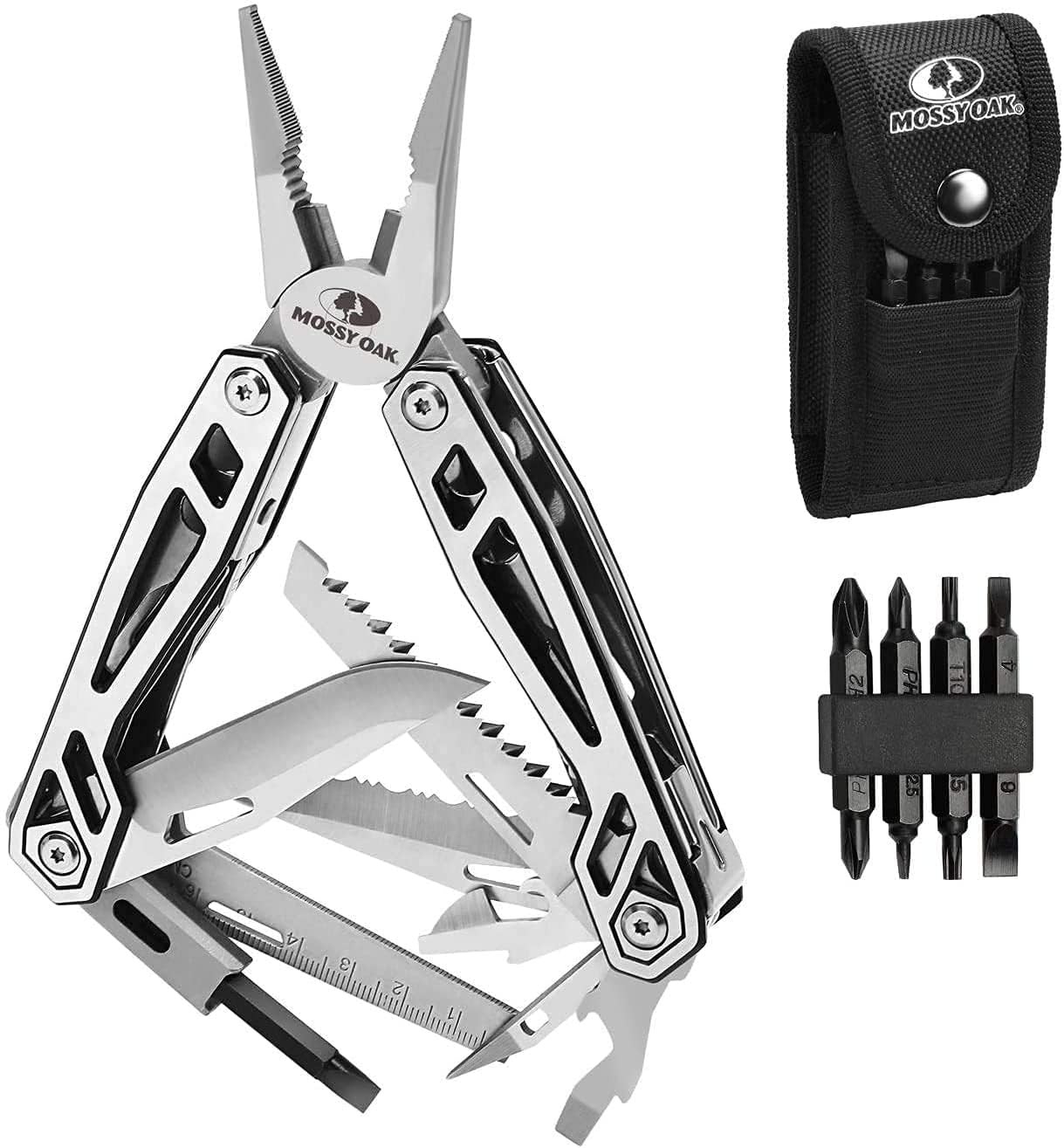 Multitool, 21-in-1 Stainless Steel Pocket Knife with Screwdriver Sleeve, Self…