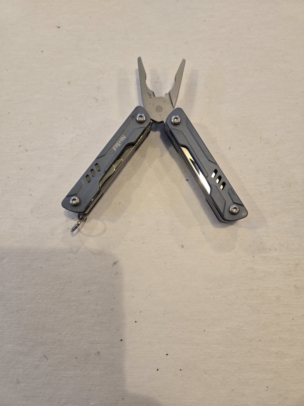 NexTool Mini Sailor Pliers Mutitool Nine Total Tools w/ Blue Aluminum Handles