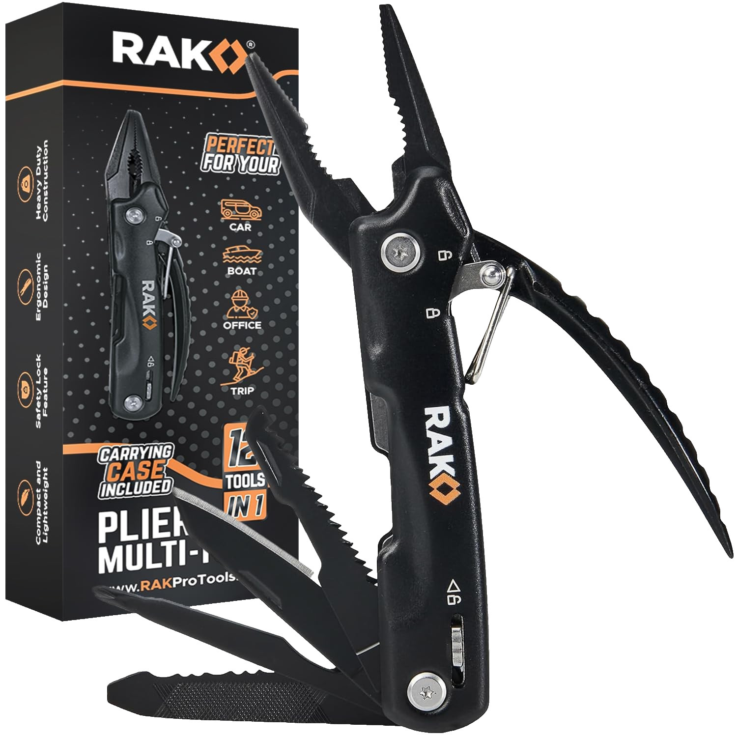 12 in 1 Pliers Multitool Folding Pocket Tool Survival Gear Camping Accessories