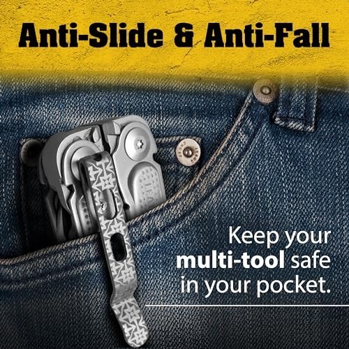 Pocket Clip for Leatherman Multi-Tools – Titanium TC4, Matte Finish, 5 Designs