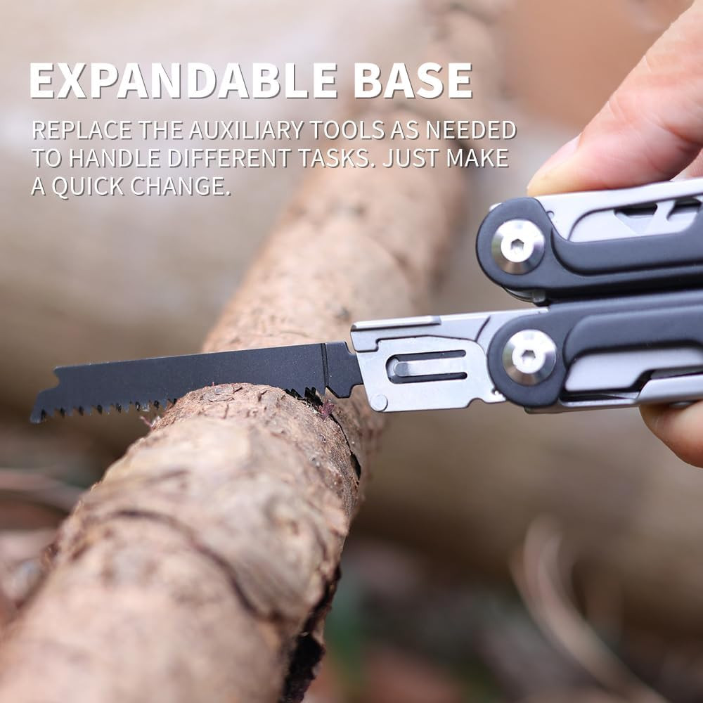 17-In-1 Stainless Steel Multi-Tool, Self-Locking Practical Multi-Tool, Equipped