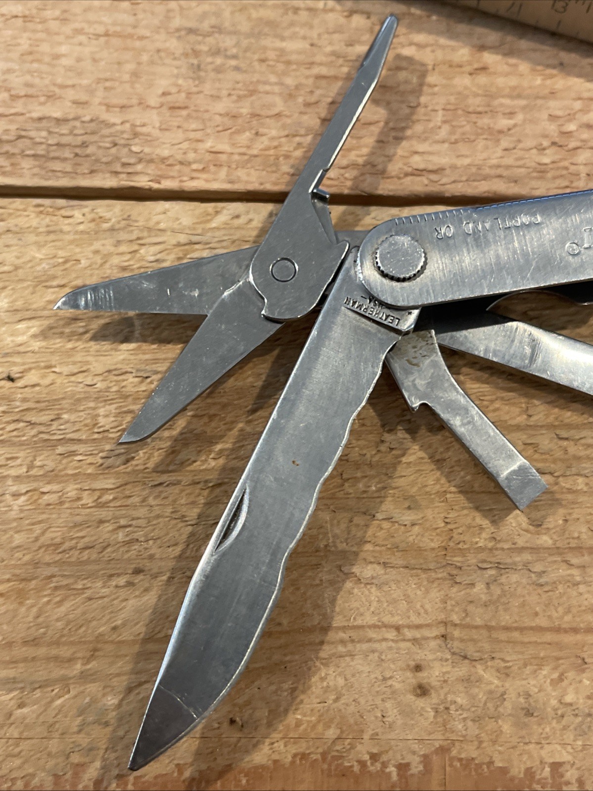 Vintage Leatherman USA PST II Nice Used Condition Scissors Knife File Phillips ￼
