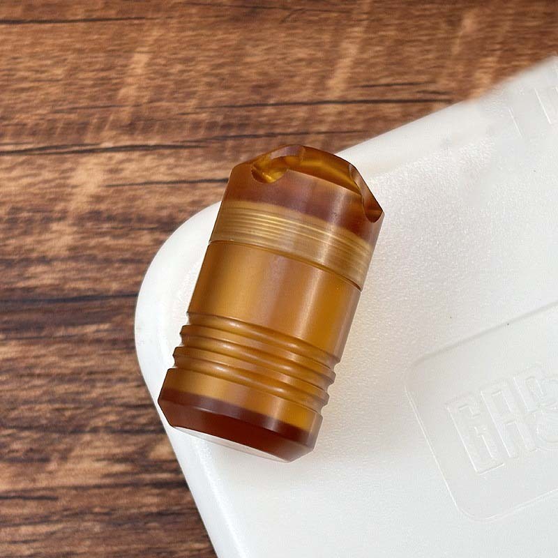 TC4 PEI Perfume Bottle Perfume Waterproof Medicine Pill Box Necklace Pendan