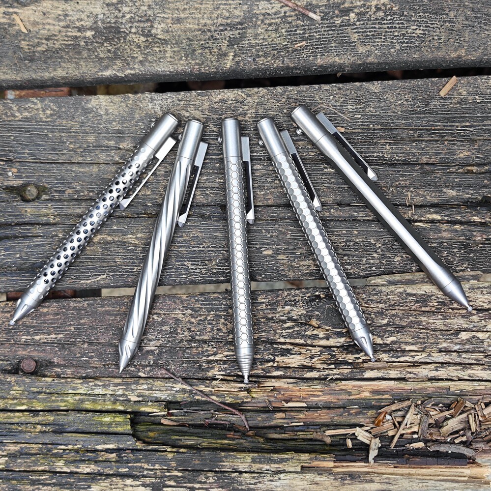 Sign pen Titanium Alloy Mechanical Pen with EDC Glass Breaker Multi Tool