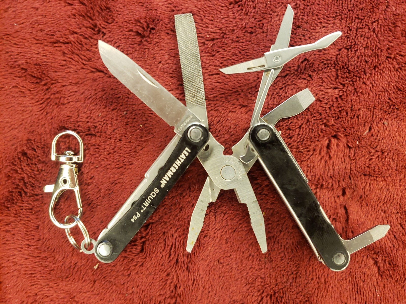 Leatherman Squirt PS4 Multi-Tool Black Keychain Anti-PD-L1 IND 05/11 print