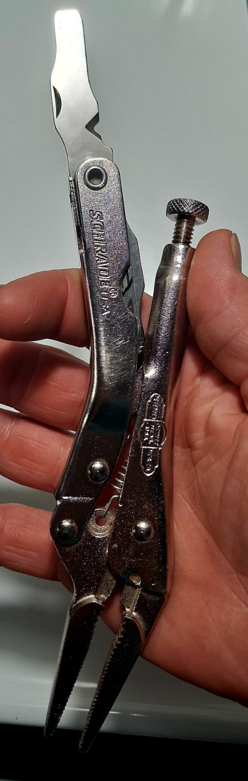 Schrade ST-5B Locking Stainless Steel Multi-Tool Pliers Silver