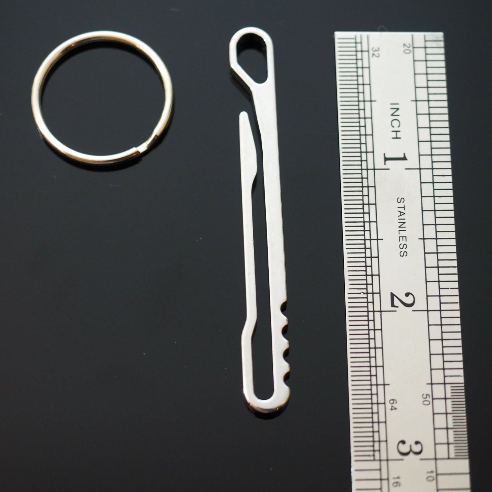 1PC Stainless Steel Hanging Buckle Bag Belt Clip Keychain EDC Quickdraw Key Ring