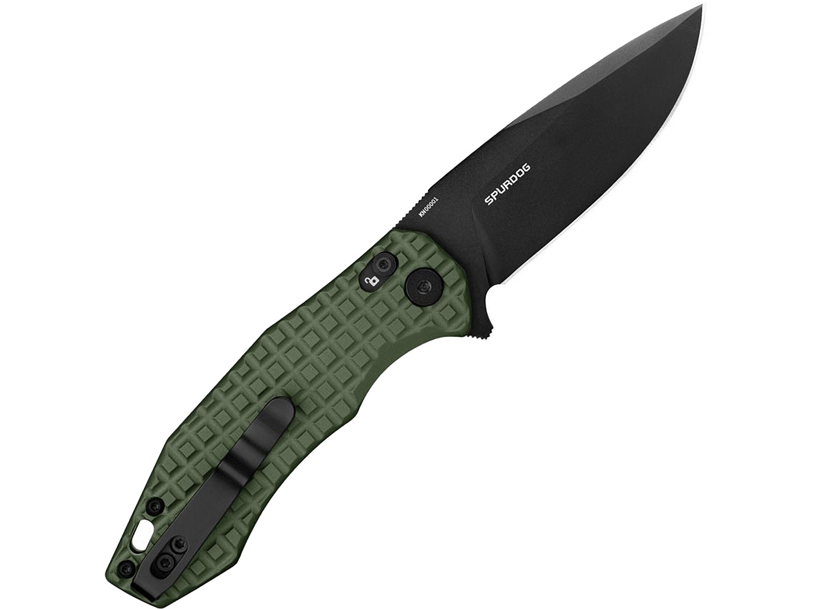 Oknife Spurdog Assisted Opening Pocket Knife 3″ Drop Point D2 Black Blade