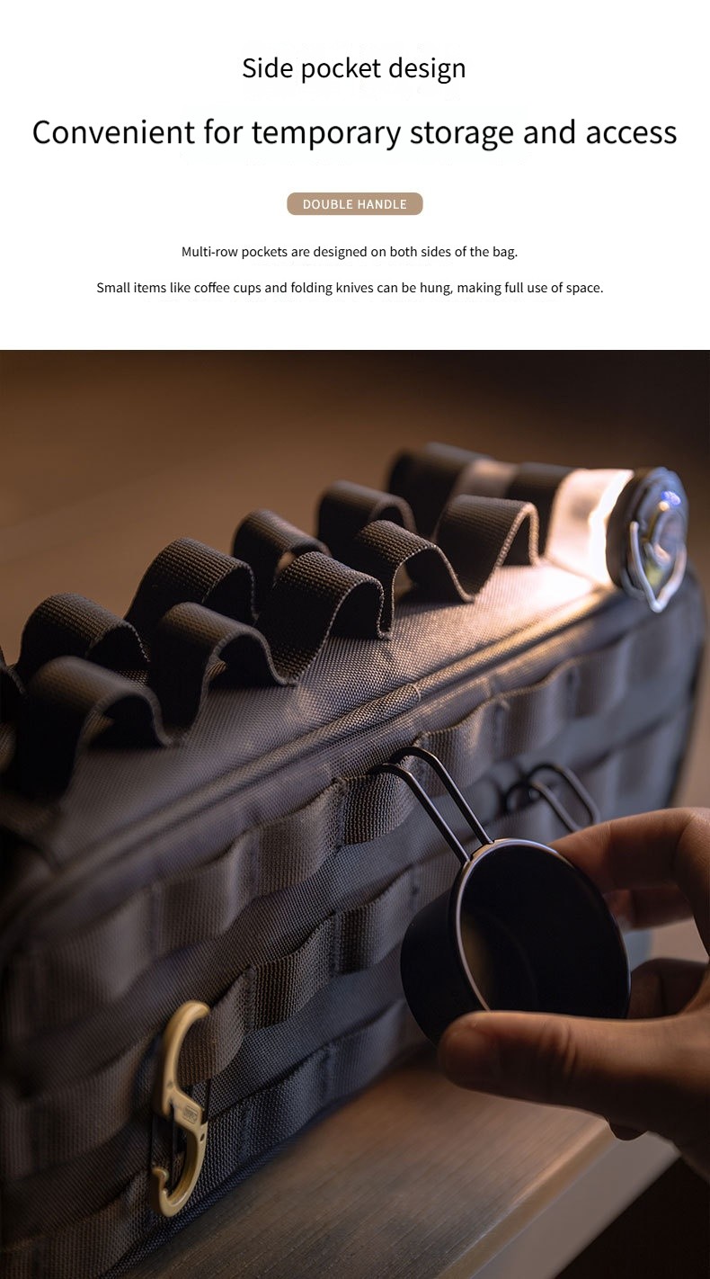 Outdoor camping double-layer thick waterproof multifunctional storage bag